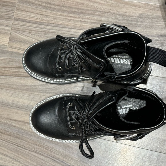 Cushionaire black Combat boots - Picture 3 of 6